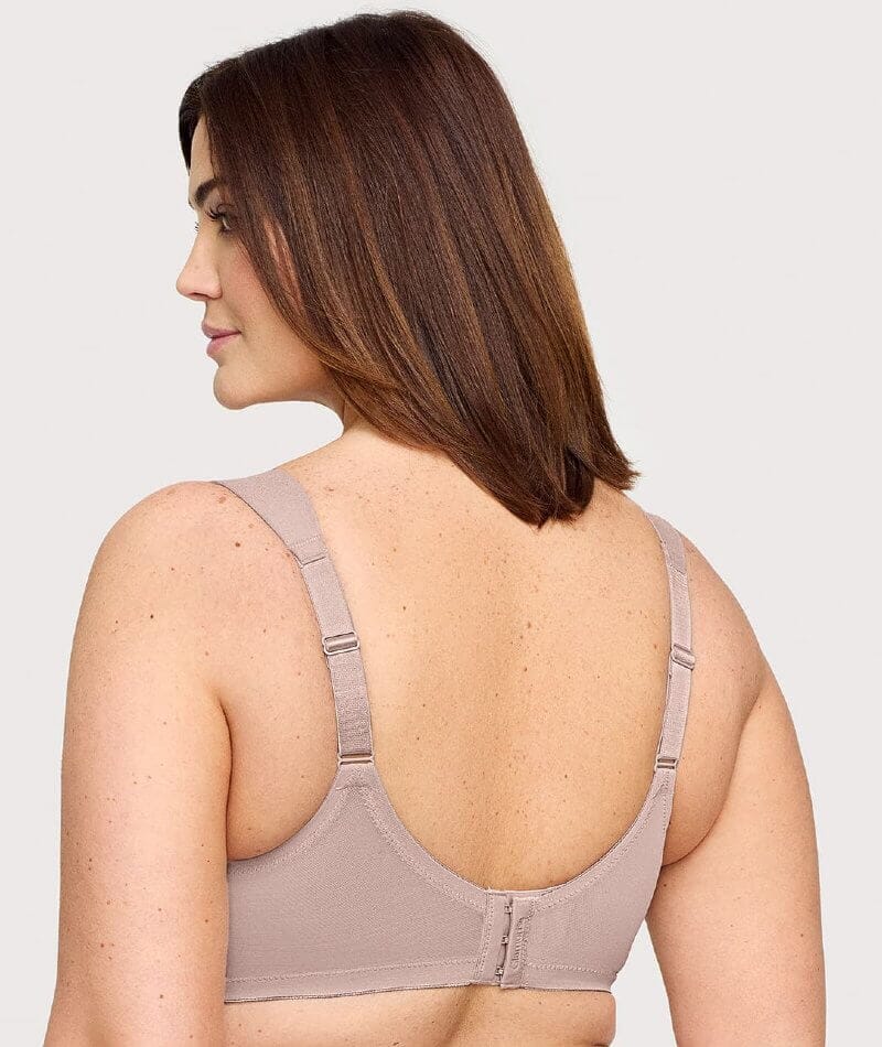 Glamorise Magiclift Seamless Support Wire-Free T-Shirt Bra - Taupe - Image 2
