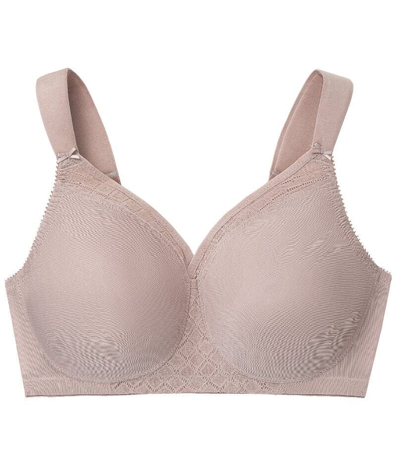 Glamorise Magiclift Seamless Support Wire-Free T-Shirt Bra - Taupe - Image 4