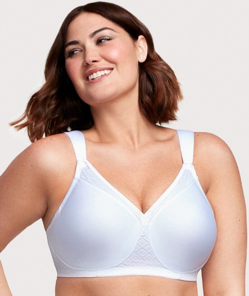 Glamorise Magiclift Seamless Support Wire-Free T-Shirt Bra - White - Image 6