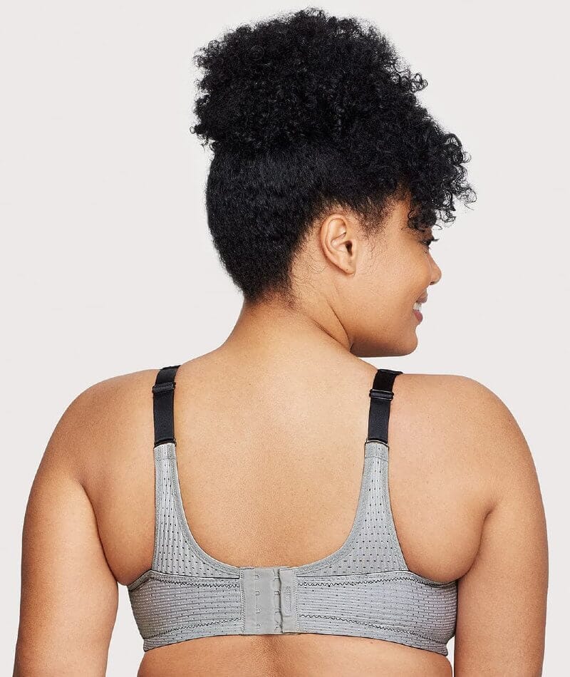 Glamorise Custom Control Wire-Free Sports Bra - Black - Image 2