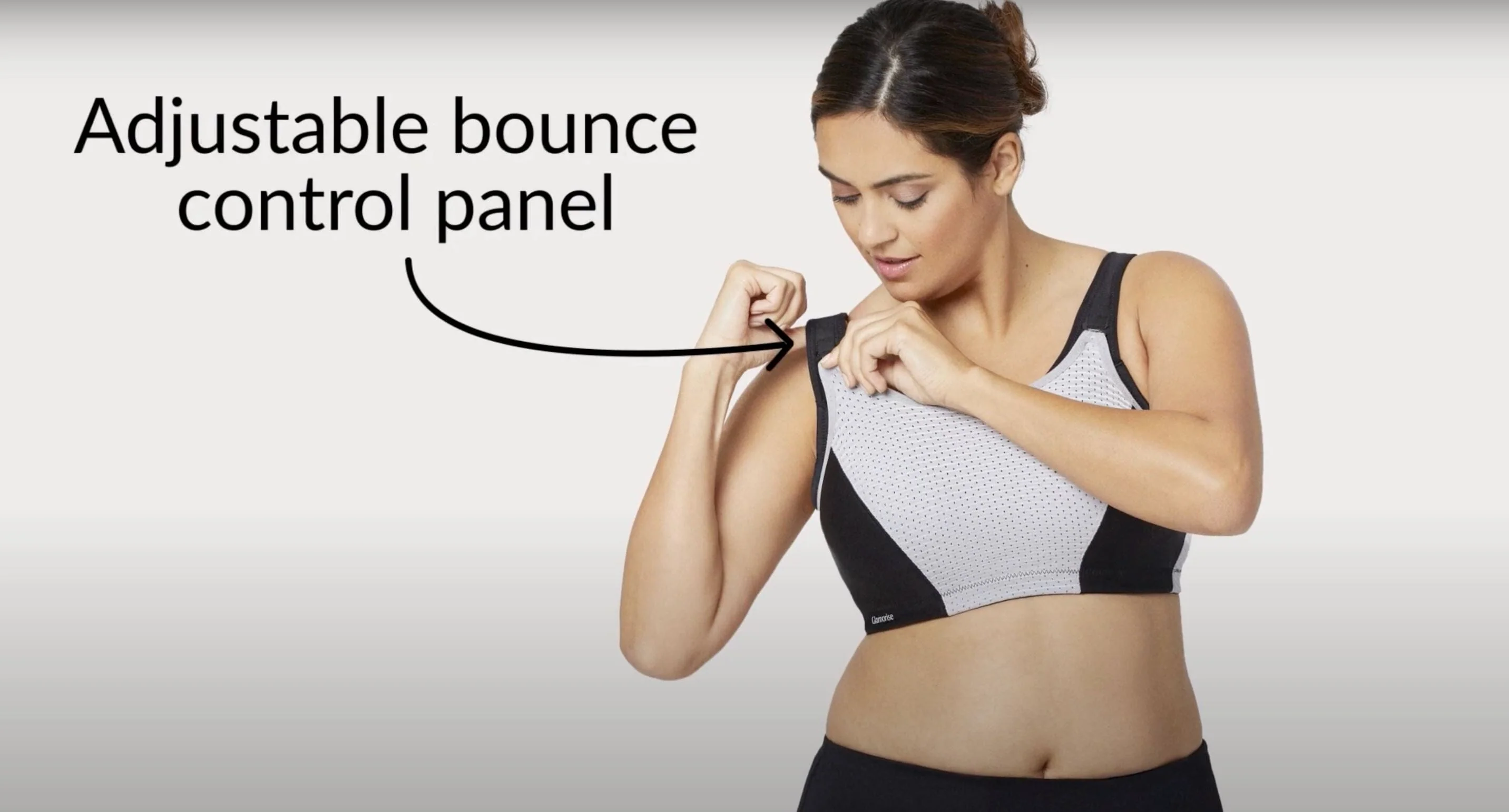 Glamorise Custom Control Wire-Free Sports Bra - Blue/Green - Image 4
