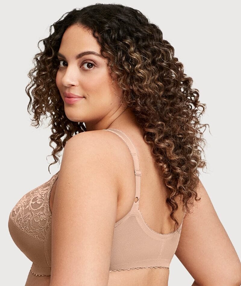 Glamorise Magiclift Front-Closure Support Wire-Free Bra - Blush - Image 2