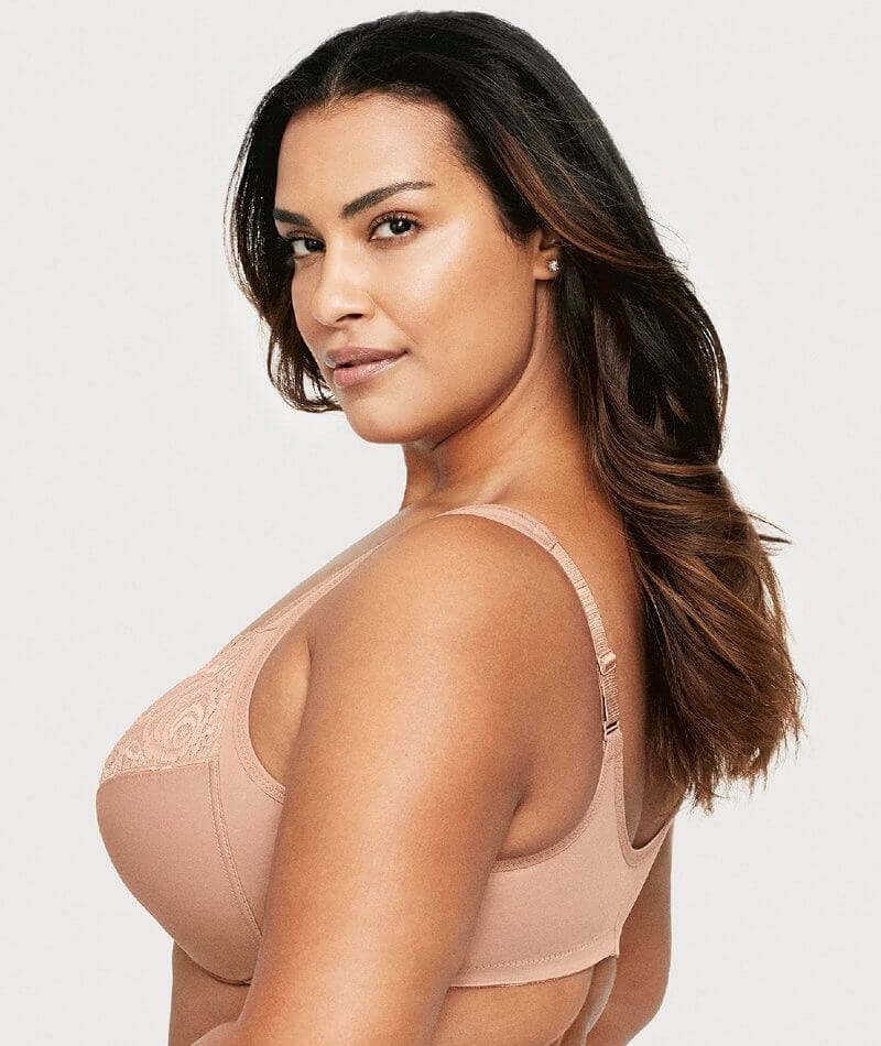 Glamorise WonderWire Front-Closure Bra - Cappuccino - Image 4