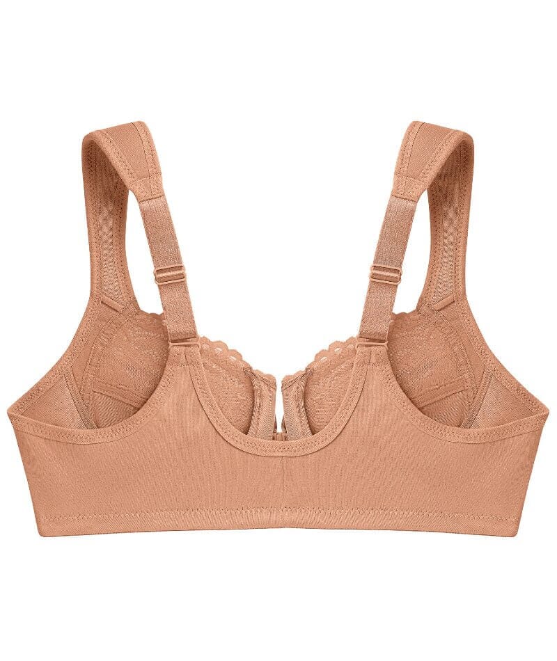 Glamorise WonderWire Front-Closure Bra - Cappuccino - Image 8