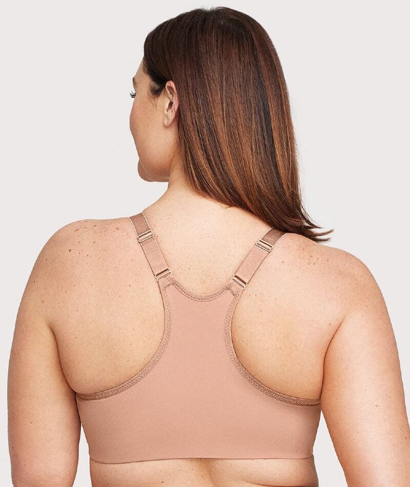 Glamorise Front-Closure Smoothing WonderWire Bra - Cappuccino - Image 2