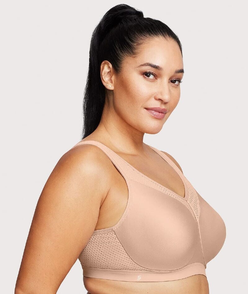 Glamorise High Impact Underwire Sports Bra - Cafe - Image 3
