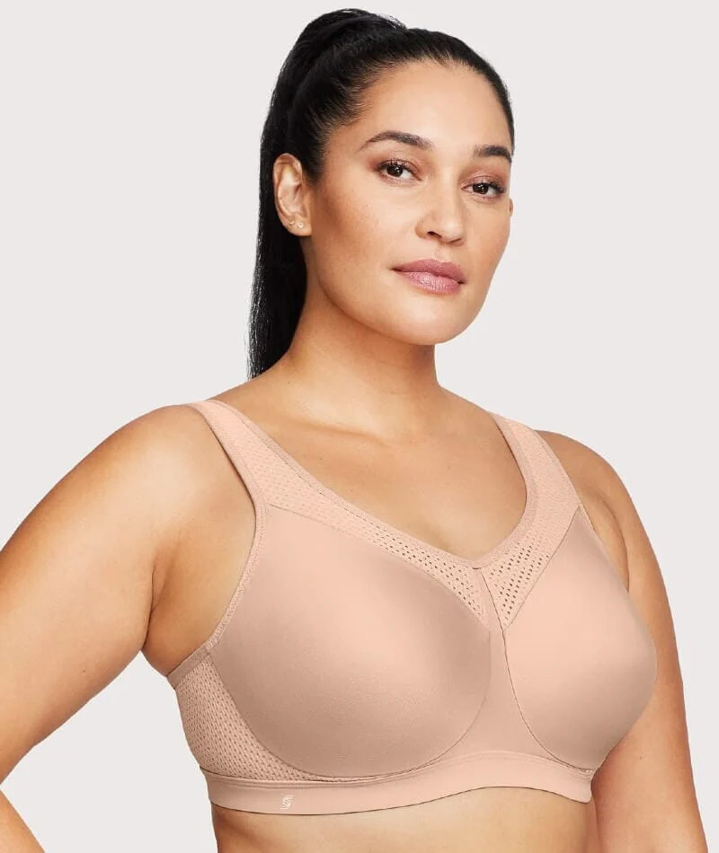 Glamorise High Impact Underwire Sports Bra - Cafe - Image 4