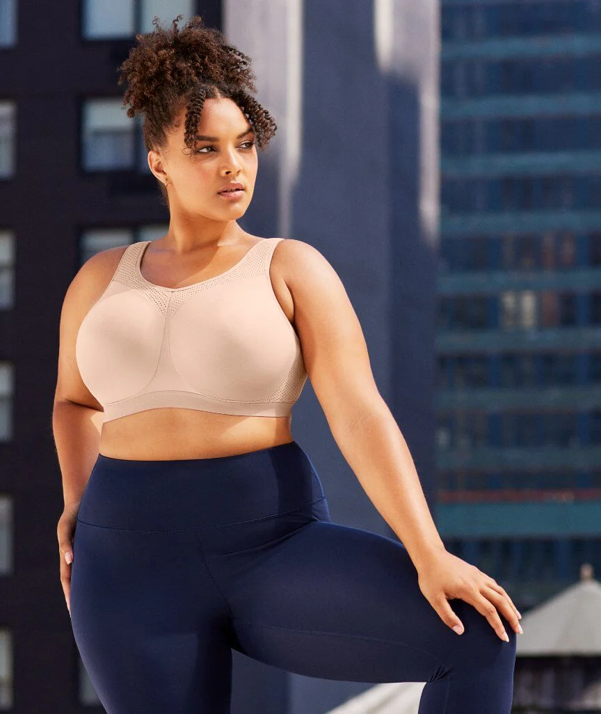 Glamorise High Impact Underwire Sports Bra - Cafe - Image 5