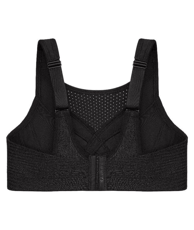 Glamorise Custom Control Wire-Free Sports Bra - Solid Black - Image 6