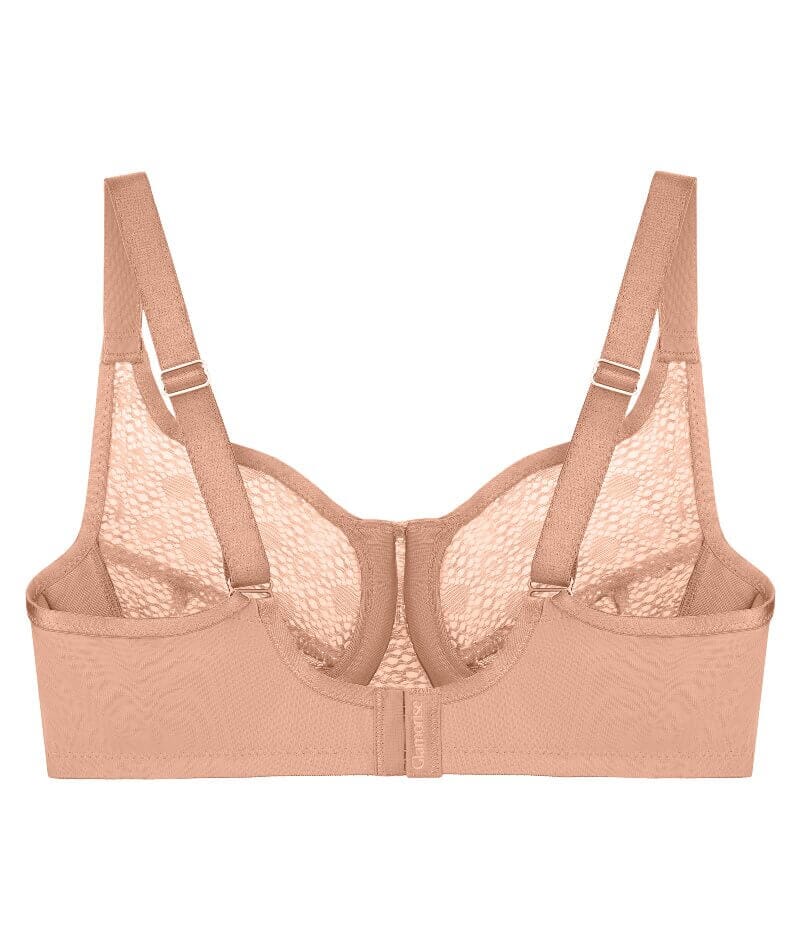Glamorise Lace Comfort WonderWire Bra - Cappuccino - Image 9