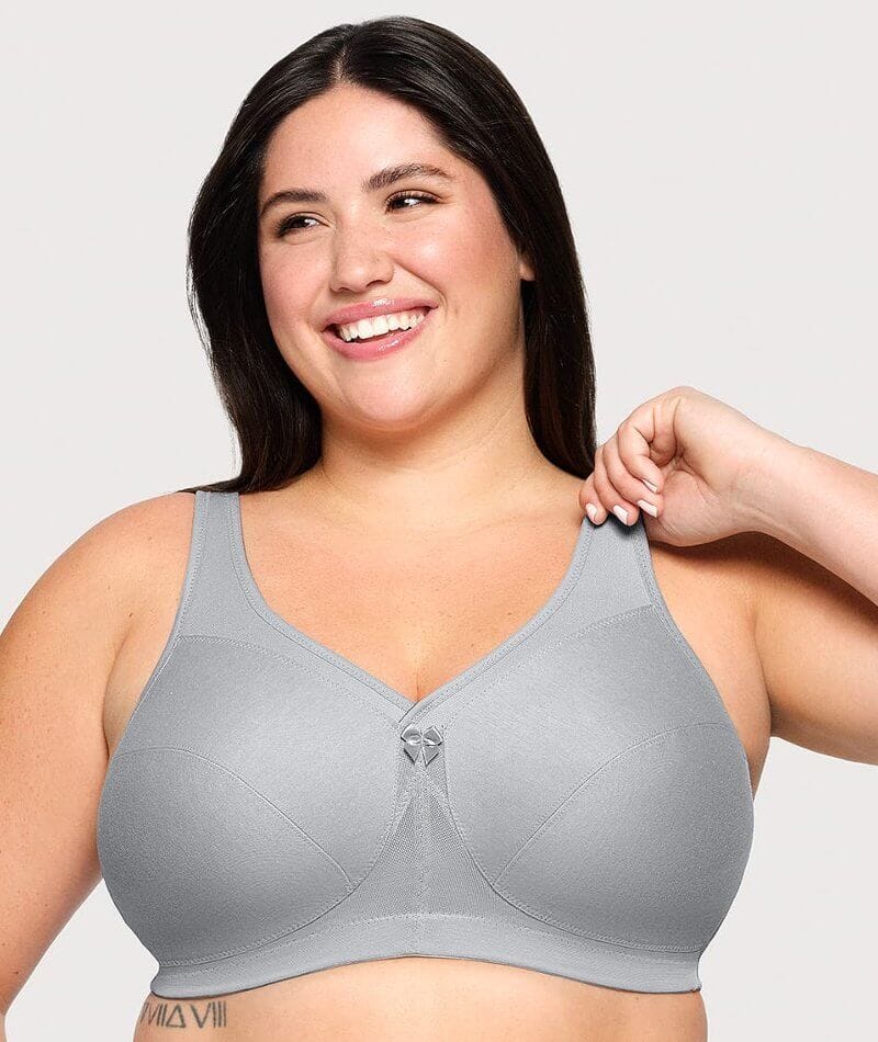 Glamorise Magiclift Active Support Wire-Free Bra - Gray Heather - Image 3