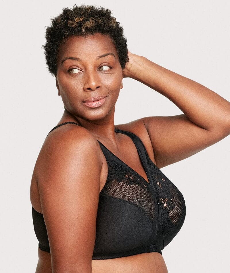 Glamorise Magiclift Minimizer Wire-Free Bra - Black - Image 3