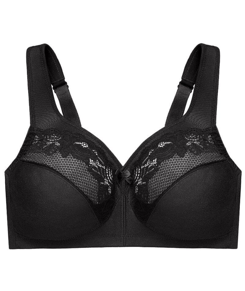 Glamorise Magiclift Minimizer Wire-Free Bra - Black - Image 8