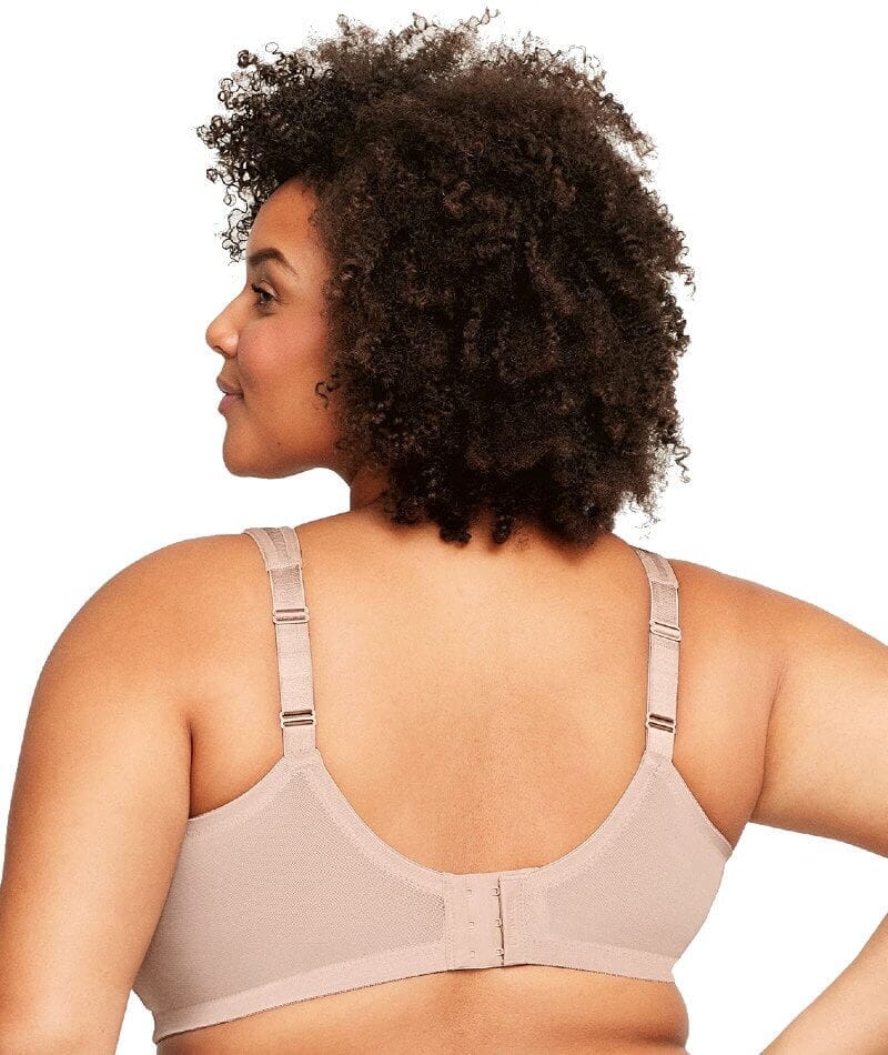Glamorise Magiclift Moisture Control Wire-Free Bra 2 Pack - Cafe - Image 5