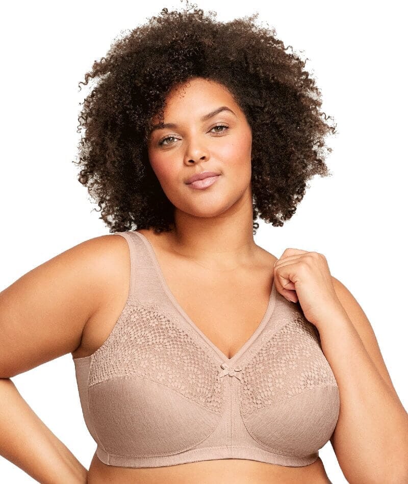 Glamorise Magiclift Moisture Control Wire-Free Bra 2 Pack - Cafe - Image 6