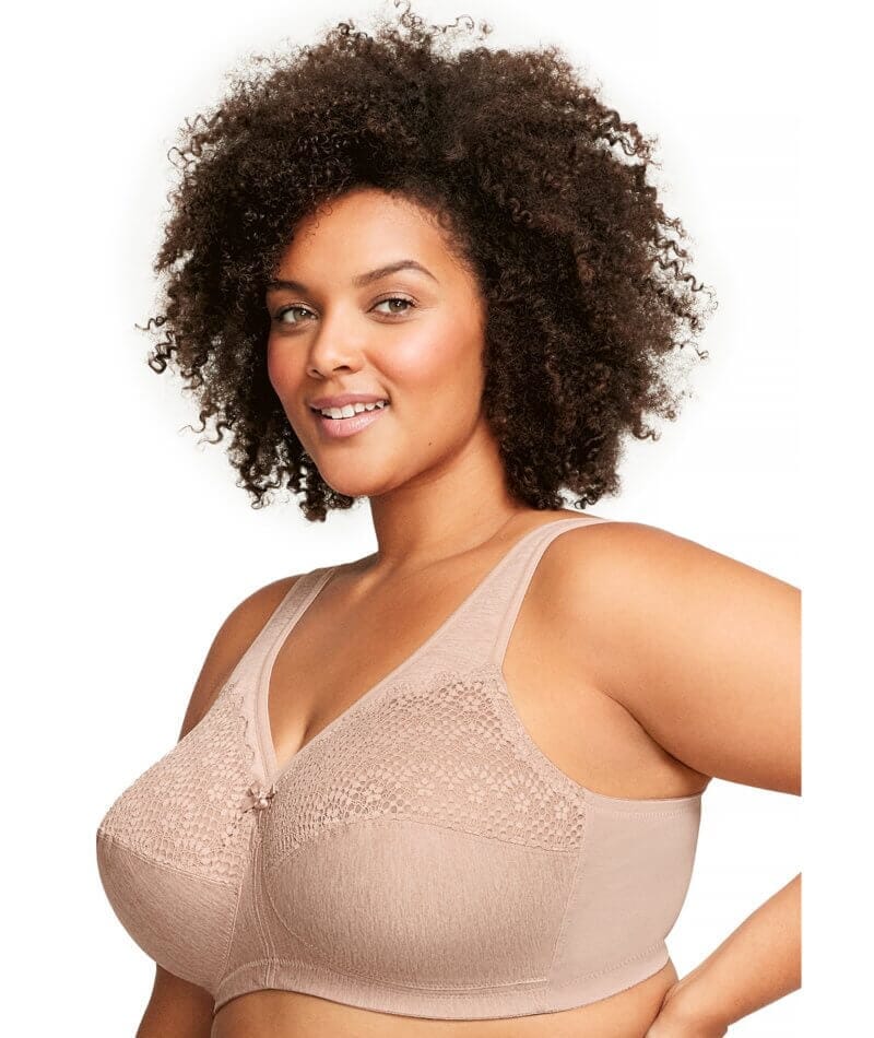 Glamorise Magiclift Moisture Control Wire-Free Bra 2 Pack - Cafe - Image 7