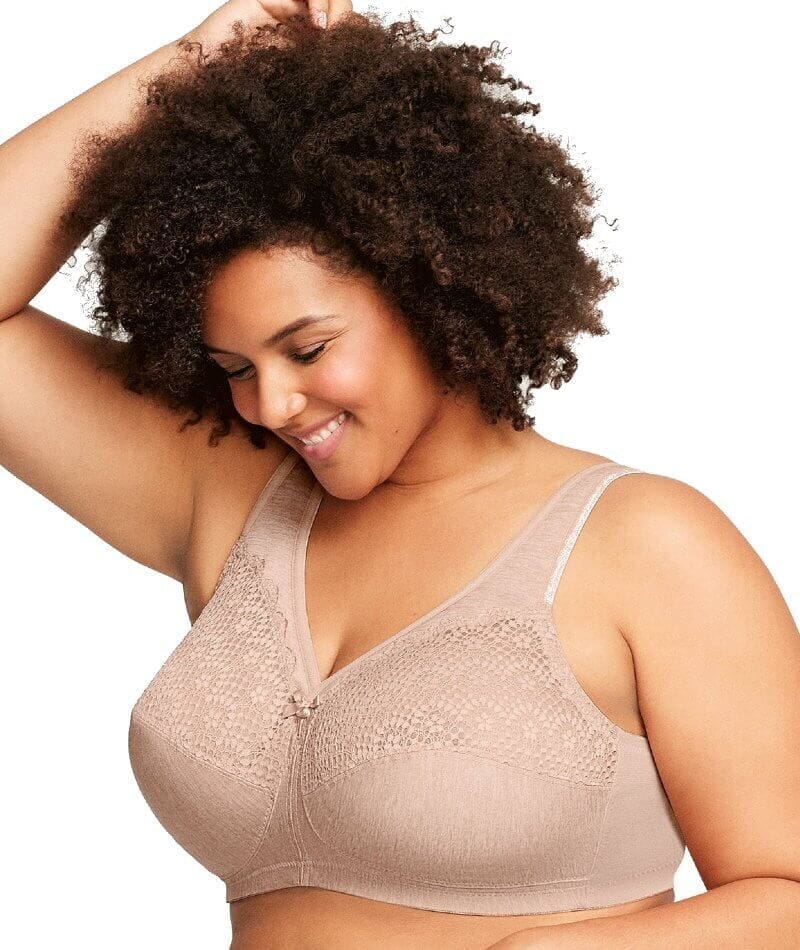 Glamorise Magiclift Moisture Control Wire-Free Bra 2 Pack - Cafe - Image 8