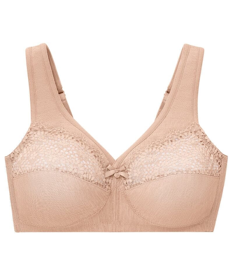 Glamorise Magiclift Moisture Control Wire-Free Bra 2 Pack - Cafe - Image 9