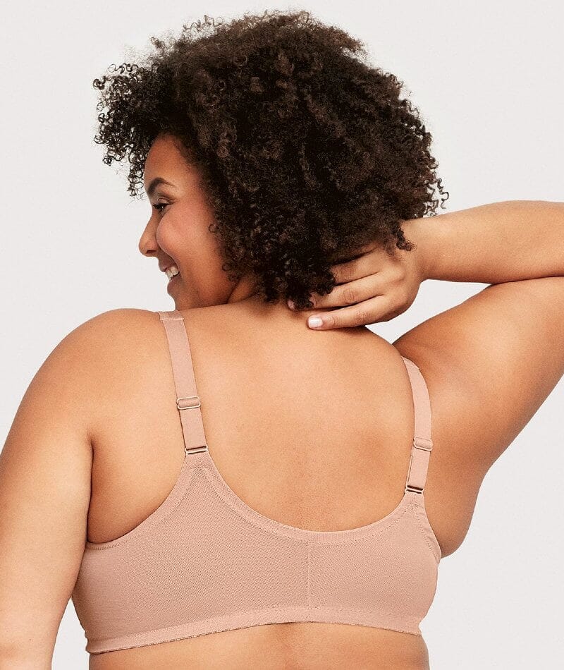 Glamorise Magiclift Natural Shape Wire-Free Front-Closure Bra - Cappuccino - Image 2