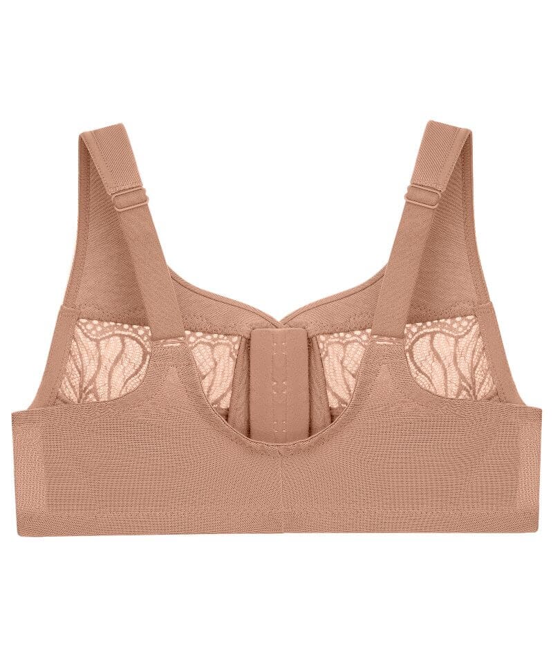 Glamorise Magiclift Natural Shape Wire-Free Front-Closure Bra - Cappuccino - Image 6