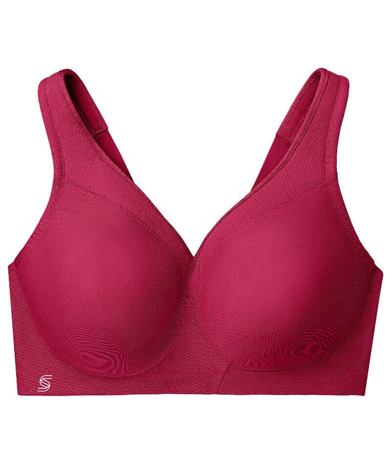Glamorise Magiclift Seamless Wire-Free Sports Bra - Ruby Red - Image 5