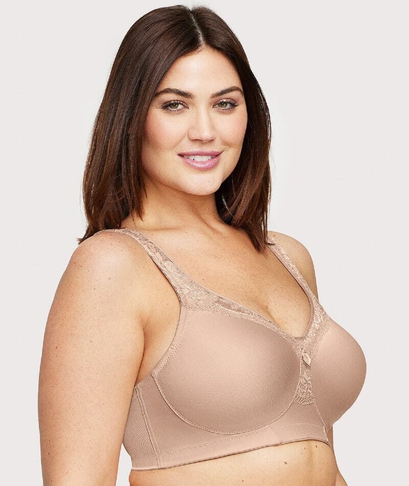 Glamorise Magiclift Seamless Wire-Free Everyday Bra - Cafe - Image 3