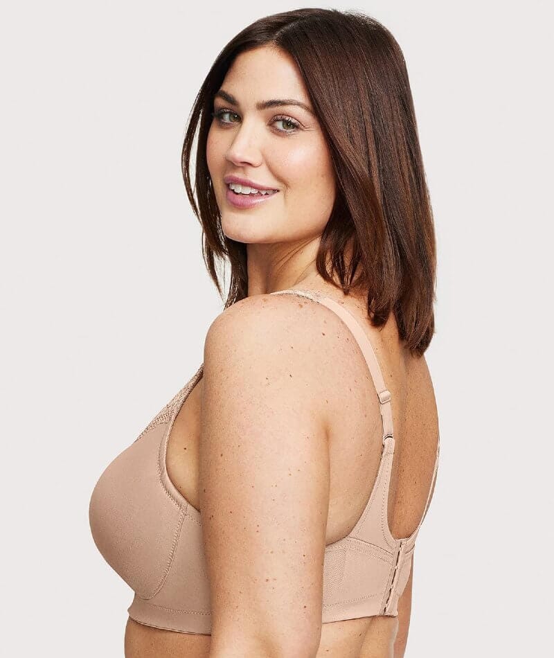 Glamorise Magiclift Seamless Wire-Free Everyday Bra - Cafe - Image 4