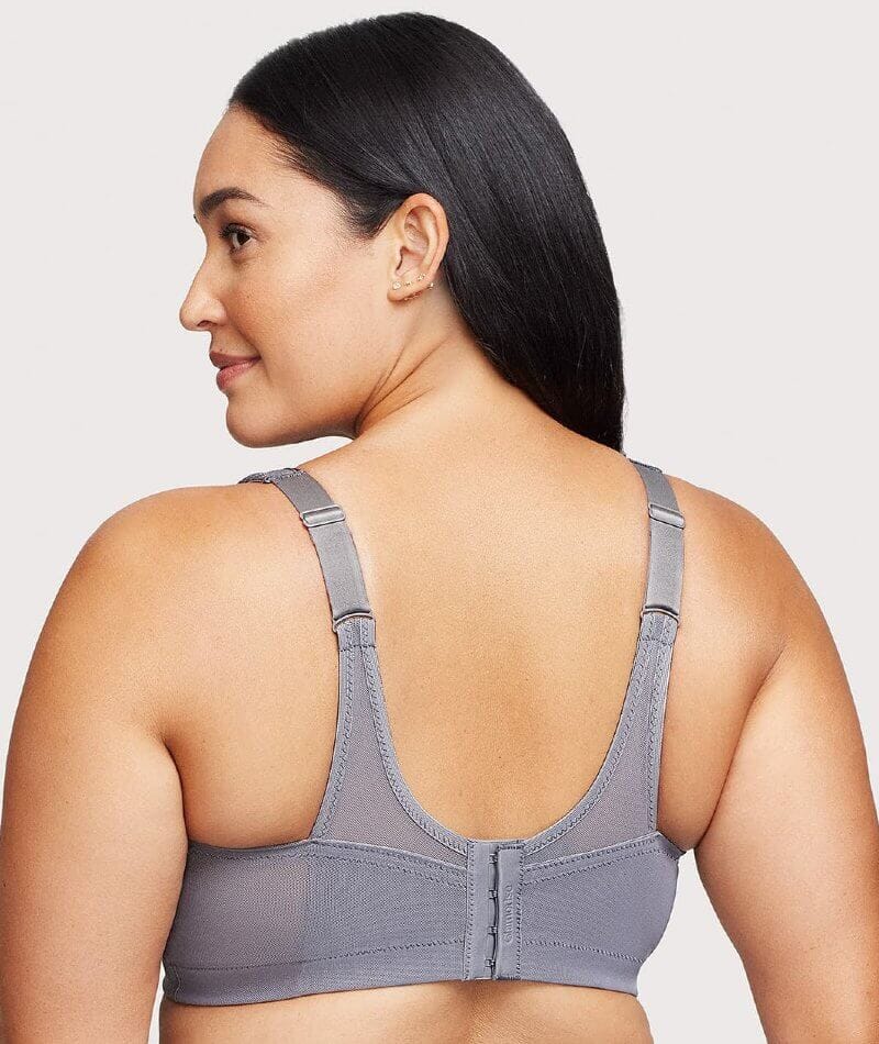 Glamorise Magiclift Seamless Wire-Free Sports Bra - Charcoal Gray - Image 2