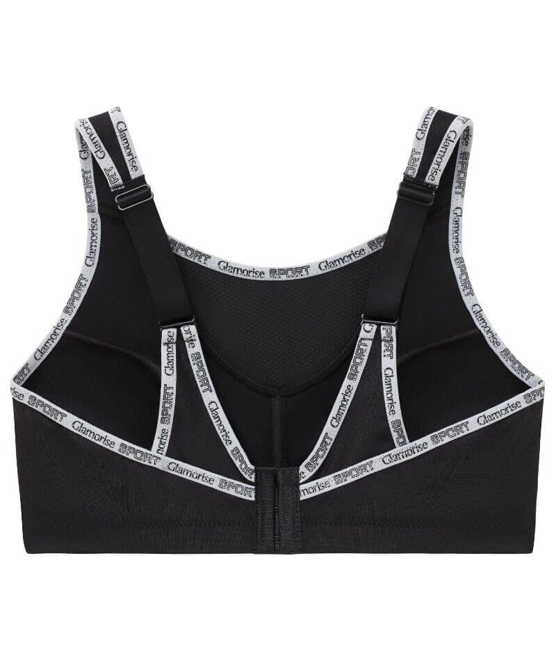 Glamorise No-Bounce Camisole Wire-Free Sports Bra - Black - Image 6