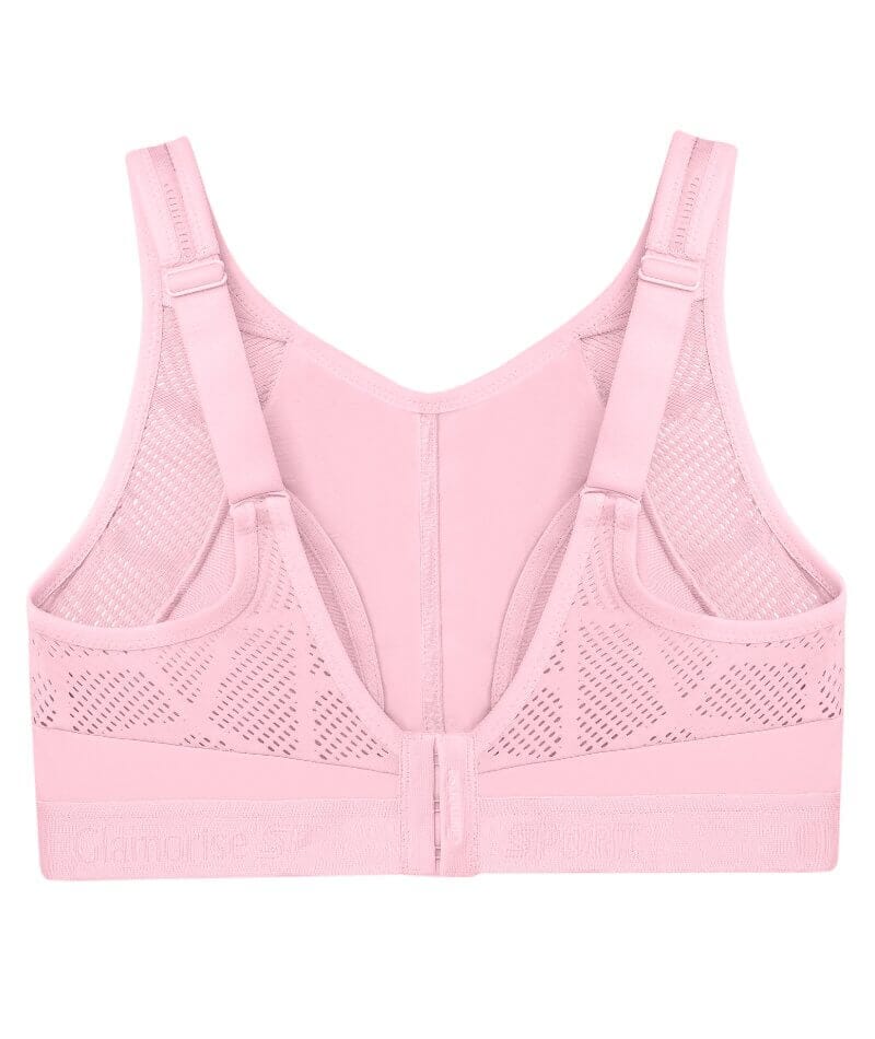 Glamorise No-Bounce Camisole Wire-Free Sports Bra - Parfait Pink - Image 7