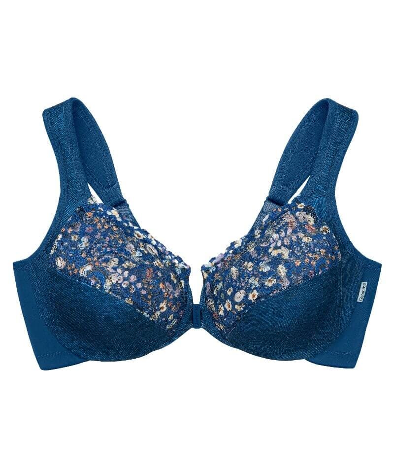 Glamorise WonderWire Front-Closure Bra - Dark Denim - Image 6