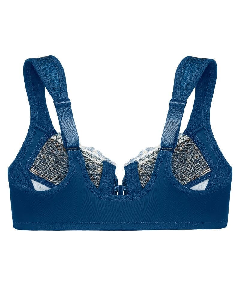 Glamorise WonderWire Front-Closure Bra - Dark Denim - Image 7