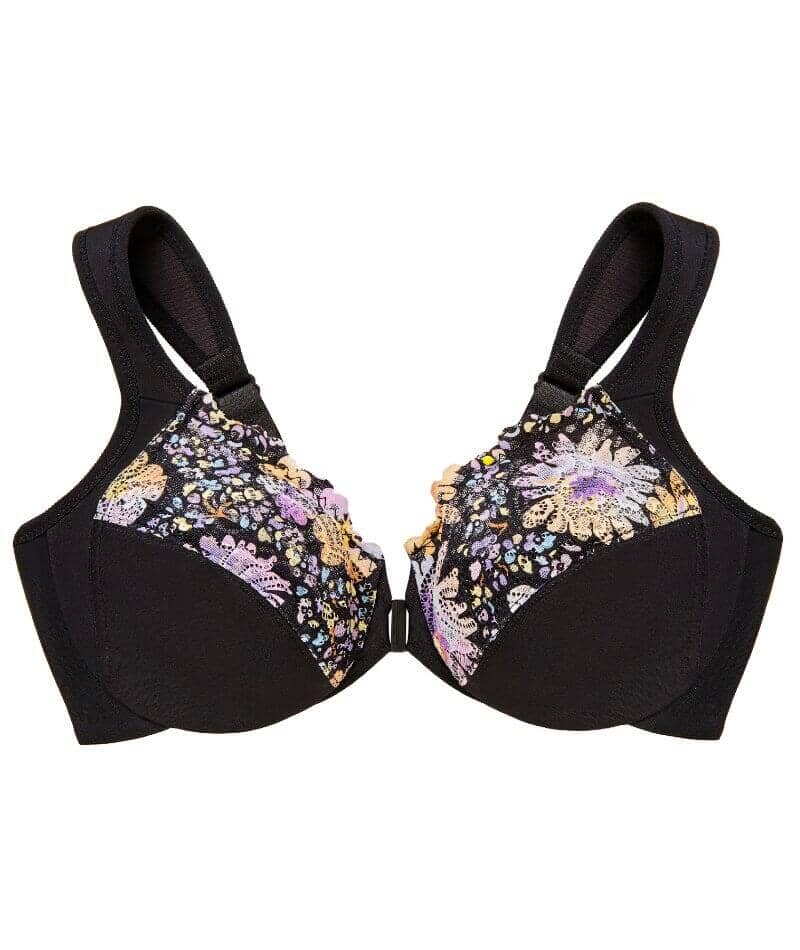 Glamorise WonderWire Front-Closure Bra - Floral Print - Image 7