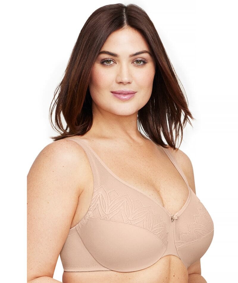 Glamorise WonderWire Minimizer Bra - Cafe - Image 3