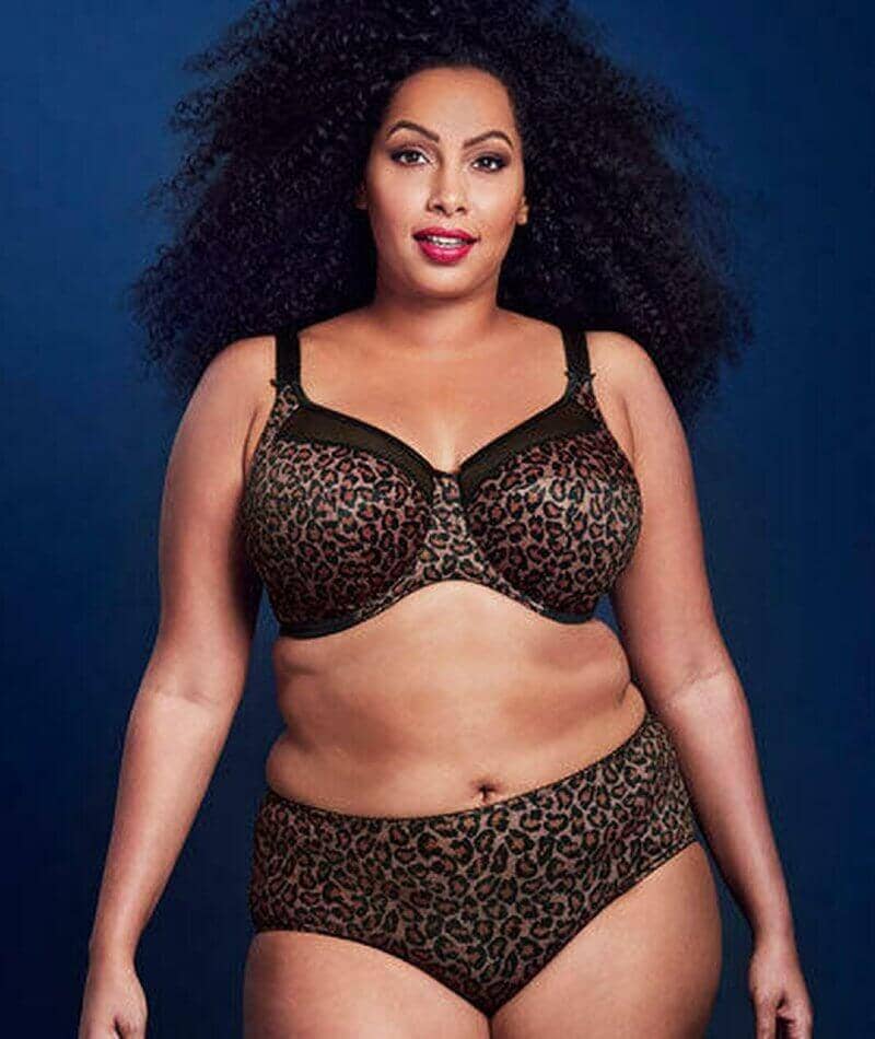 Goddess Kayla Underwire Banded Bra - Dark Leopard - Image 7