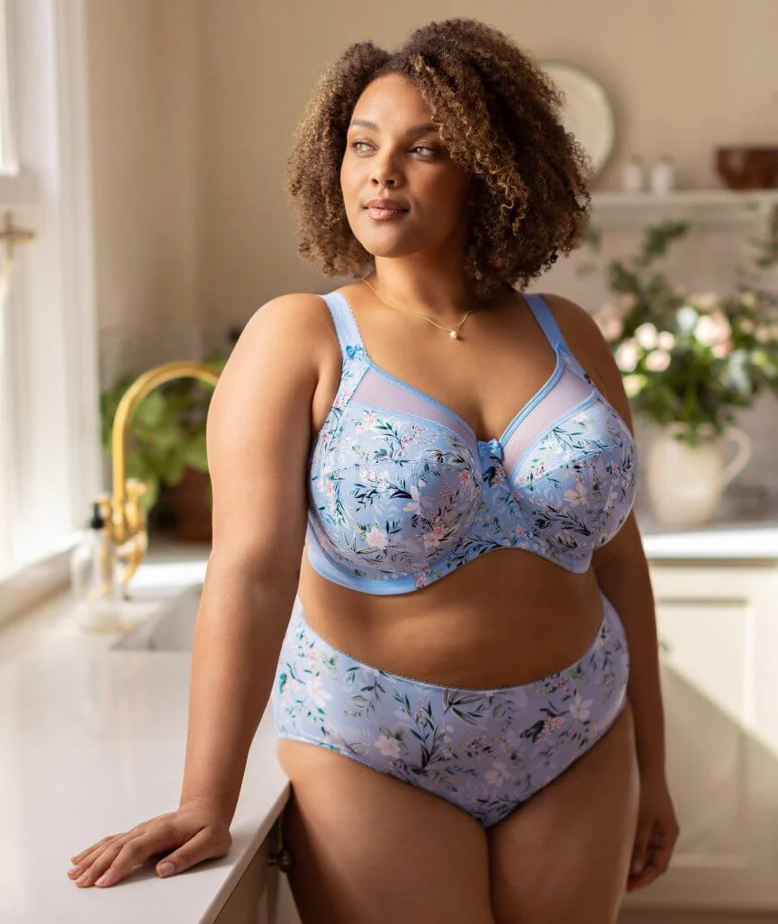 Goddess Kayla Underwired Banded Bra - Cornflower - Image 3