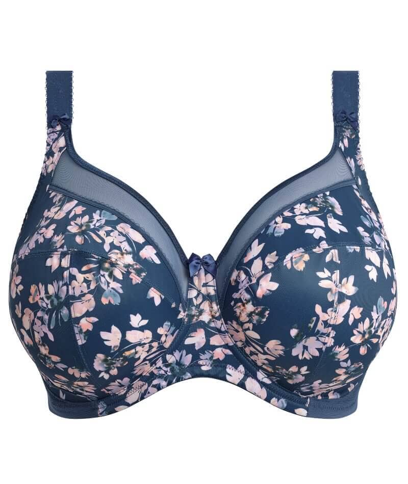 Goddess Kayla Underwired Banded Bra - Teal Blossom - Image 6