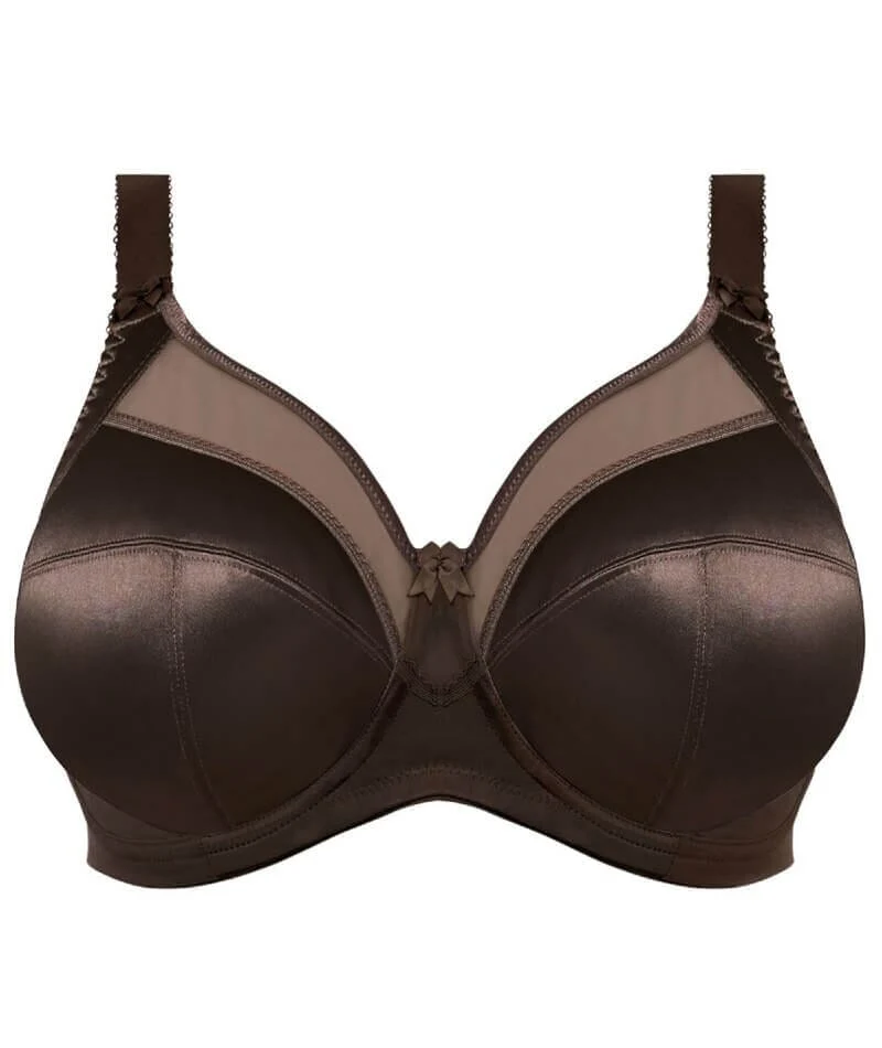 Goddess Keira Underwired Banded Bra - Chocolate - Image 4