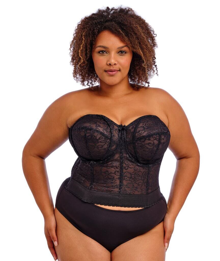 Goddess Lace Bridal Bustier - Black