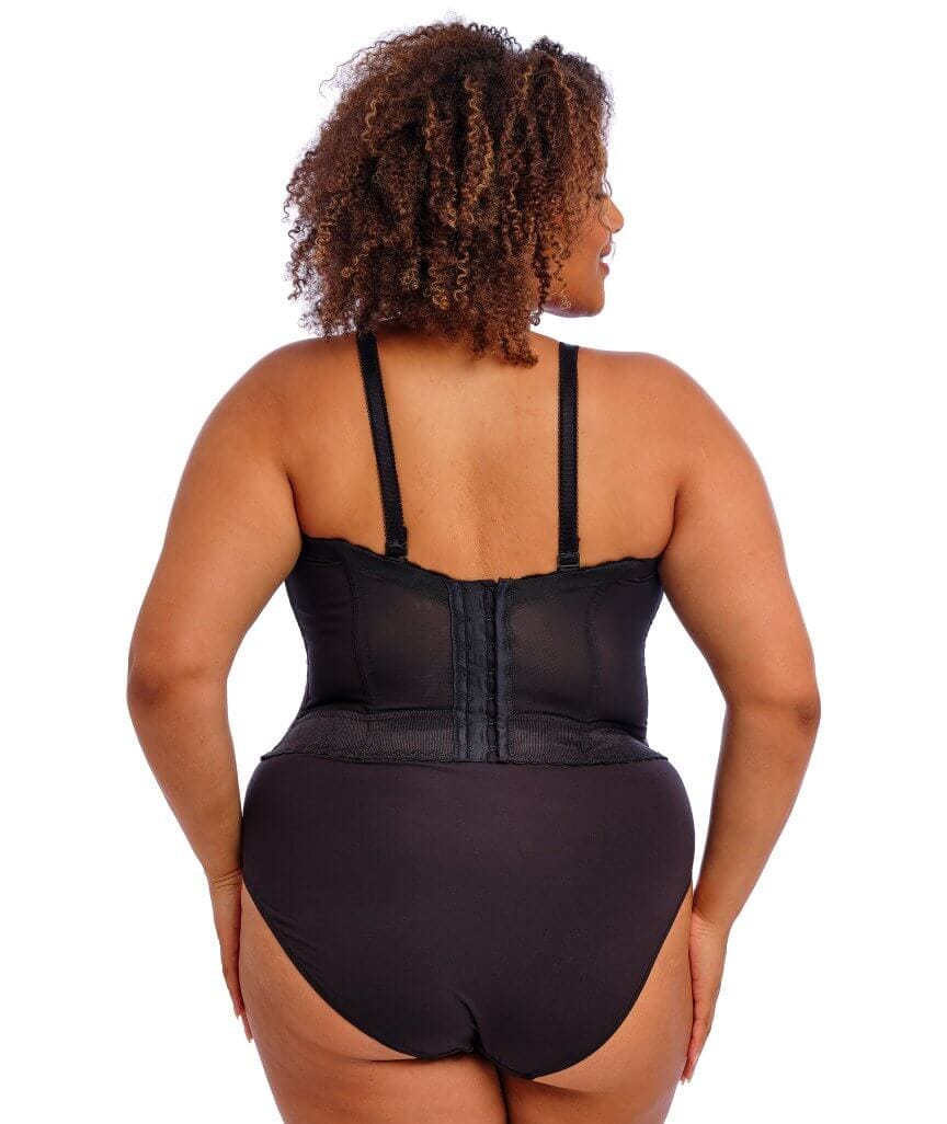 Goddess Lace Bridal Bustier - Black - Image 4