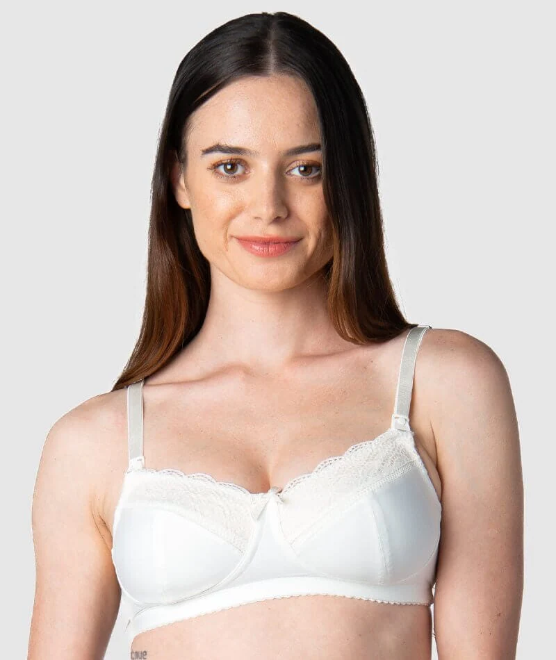 Hotmilk Show Off Nursing & Maternity Wire-Free Bra - Ivory - Image 5