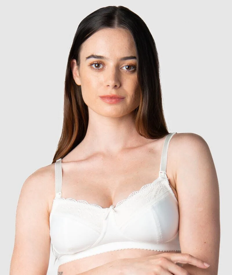 Hotmilk Show Off Nursing & Maternity Wire-Free Bra - Ivory - Image 6