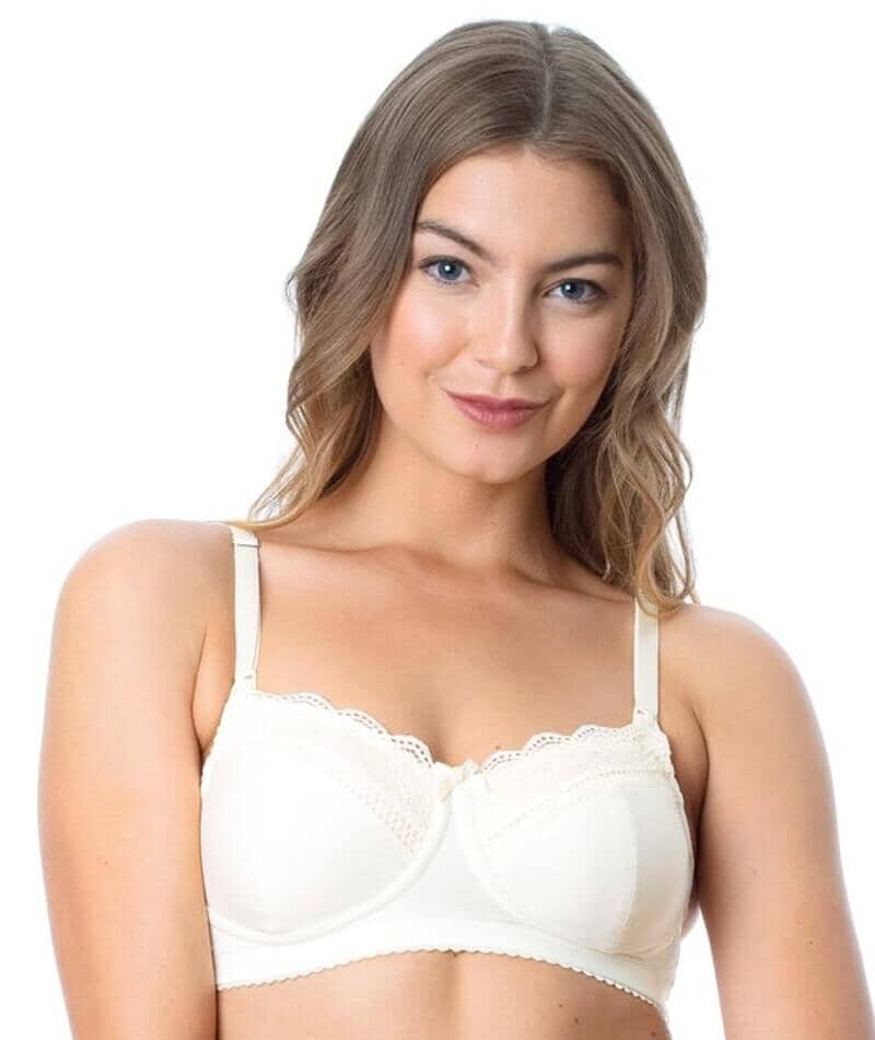 Hotmilk Show Off Nursing & Maternity Wire-Free Bra - Ivory - Image 7