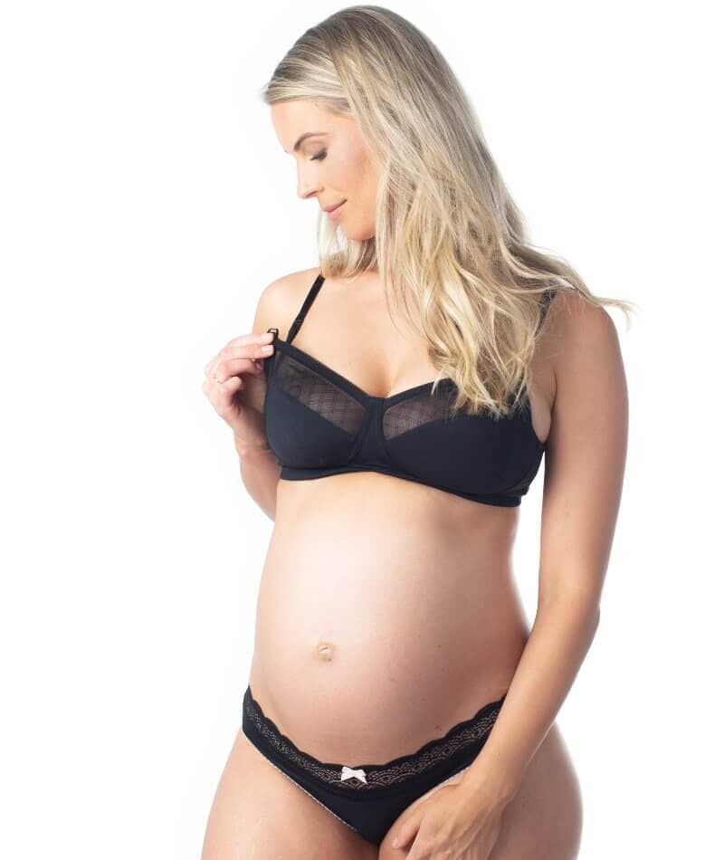Hotmilk Lunar Eclipse Nursing Wire-Free Bra - Black - Image 19