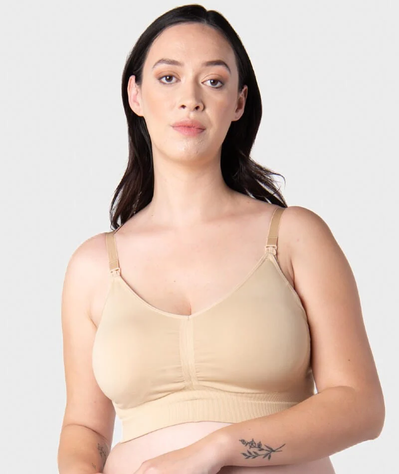 Hotmilk My Necessity Seamless DD-G Cup Maternity & Nursing Wire-Free Bra - Frappe - Image 3