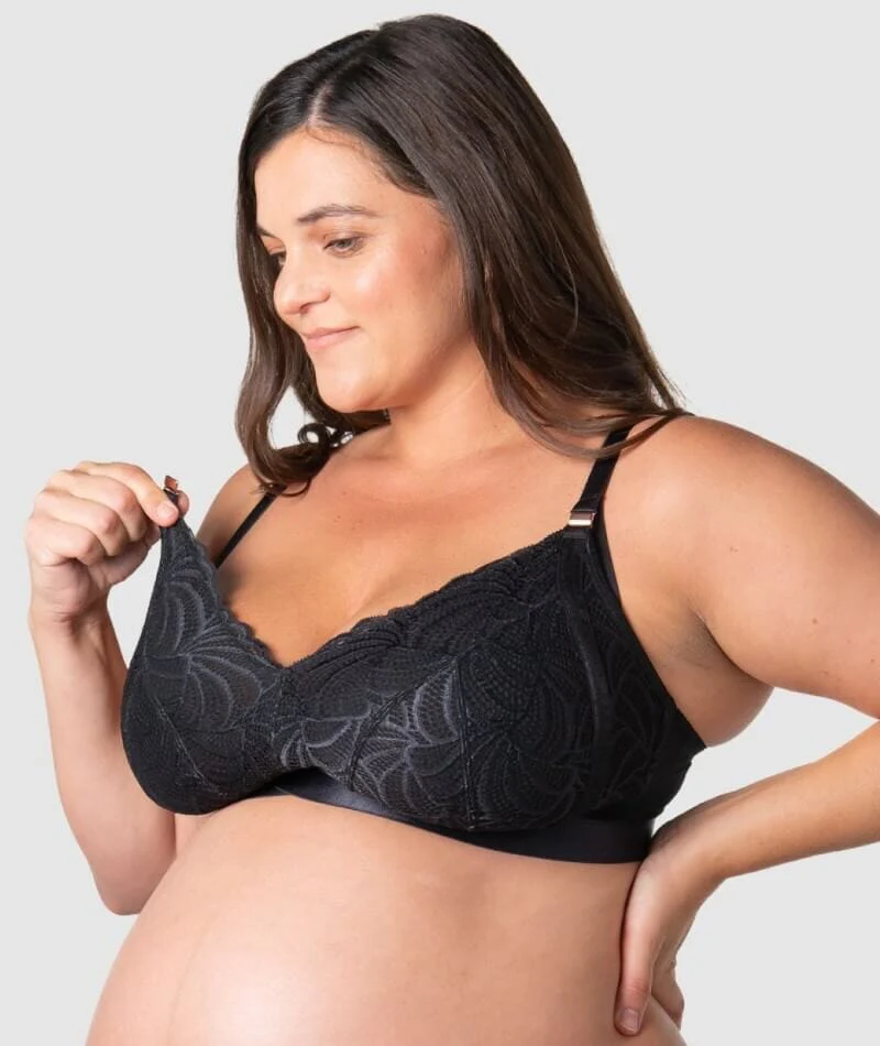 Hotmilk Warrior 2.0 Flexifit Wire-Free Nursing Bra - Black - Image 6