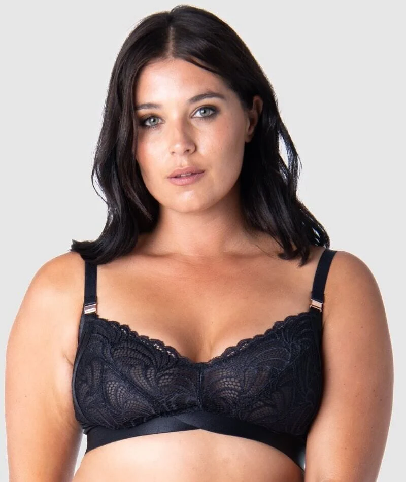 Hotmilk Warrior 2.0 Flexifit Wire-Free Nursing Bra - Black - Image 7