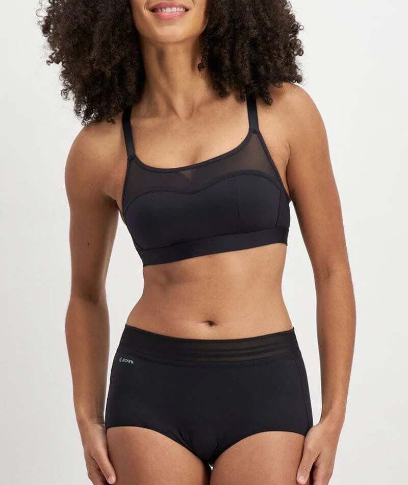 Jockey No Panty Line Promise Sheer Tops Full Brief - Black - Image 4