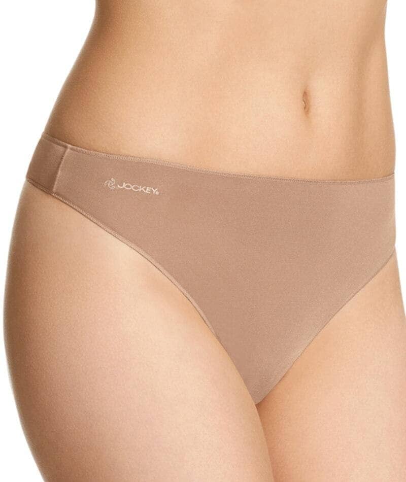 Jockey No Panty Line Promise Tactel G-String - Flesh - Image 2
