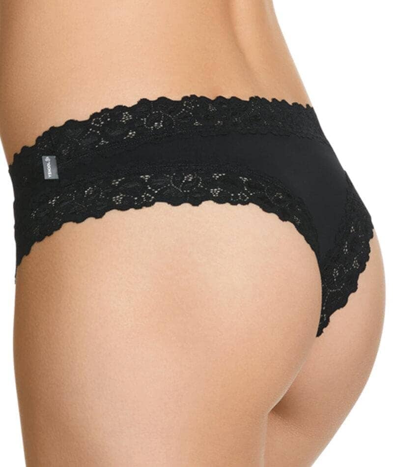 Jockey Parisienne Classic Cheeky Brief - Black - Image 2